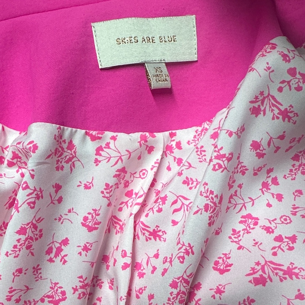Skies Are Blue Fuchsia Blazer - Picture 3 of 8